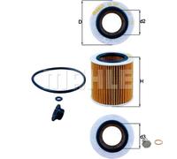 MAHLE Filtro Olio Con Vite Di Chiusura Per BMW X1 XDRIVE20I 3 Gran Turismo 320I