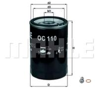 MAHLE Filtro Olio Con Vite Di Chiusura Per Mercedes-Benz Coupe 230 CE 300 SL