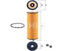 MAHLE Filtro Olio Con Vite Di Chiusura Per Opel Corsa E Aveo