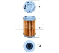 MAHLE Filtro Olio OX 439D
