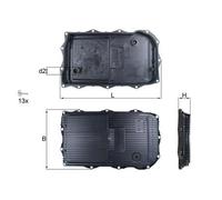 MAHLE HX 184KIT Kit filtro idraulico Cambio automatico per BMW 1 Hatchback (F20)