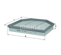 MAHLE Inserto Filtro Aria Adatto A per BMW 6 Gran Coupé 5er 4 6er LX 2075