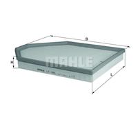 MAHLE Inserto Filtro Aria Adatto A per BMW X3 X4 5er Gran Turismo LX 1991