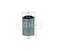 MAHLE Inserto Filtro Aria per Mercedes-Benz 100 Pritsche/Telaio LX 496
