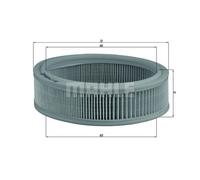 MAHLE Inserto Filtro Aria per Rover Mini Hatchback Mini-Moke Austin LX 70