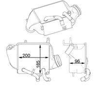 MAHLE Intercooler CI156000P | Compatibile con: MAYBACH 57, 62, MERCEDES-BENZ G-CLASS, S-CLASS, S-CLASS, S-CLASS, S-CLASS Coupe, S-CLASS Coupe