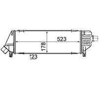 MAHLE Intercooler CI305000P | Compatibile con: NISSAN MICRA III