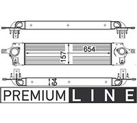 MAHLE Intercooler CI319000P Compatibile con: NISSAN X-TRAIL II