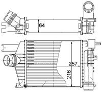 MAHLE ORIGINAL CI 498 000S Intercooler