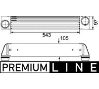 MAHLE ORIGINAL CI 189 000P Intercooler