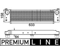MAHLE Intercooler Llk Radiatore per Mercedes-Benz CDI 3.0 Vito Bus