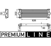 MAHLE Intercooler Llk Radiatore per Renault Master Pro Scatola DCI 160 Mascott