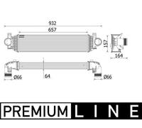 MAHLE Intercooler per Ford Focus III Familiare DM2 2.0 TDCI 4x4