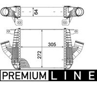 MAHLE Intercooler per Nissan NT400 Cabstar 35.14 45.14 35.13 35.15 45.15