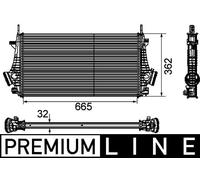MAHLE Intercooler Per Opel Insignia A Caravan 2.0 CDTi 1.6 Turbo Chevrolet