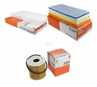 MAHLE / KNECHT Filtro Abitacolo LA 232 Filtro Aria LX 3284 Filtro Olio OX 339/2D