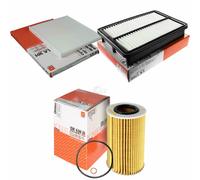 MAHLE/Knecht Filtro Abitacolo La 301 Filtro Aria LX 1785 Filtro Olio Ox 436D