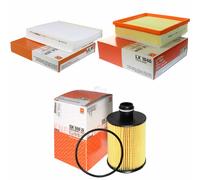 MAHLE/Knecht Filtro Abitacolo La 457 Filtro Aria LX 1846 Filtro Olio Ox 559D