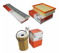 MAHLE/Knecht Filtro Abitacolo Lak 102 Filtro Aria LX 343 Filtro Olio Ox 127/1D