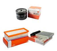 MAHLE/Knecht Filtro Abitacolo Lak 230 Filtro Aria LX 3542 Filtro Olio Oc 727