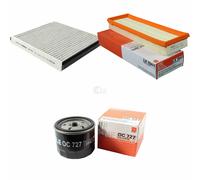 MAHLE/Knecht Filtro Abitacolo Lak 593 Filtro Aria LX 704/1 Filtro Olio Oc 727
