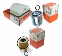 MAHLE / KNECHT Filtro Carburante KC 389 Filtro Aria LX 2864 Filtro Olio OX 413D1