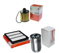 MAHLE / KNECHT Filtro Carburante KC 487 Filtro Aria LX 3455 Filtro Olio OX 779D
