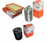 MAHLE / KNECHT Filtro Carburante KL 180 Filtro Aria LX 1000 Filtro Olio OC 262