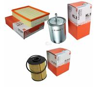 MAHLE / KNECHT Filtro Carburante KL 2 Filtro Aria LX 537 Filtro Olio OX 160D