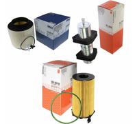 MAHLE / KNECHT Filtro Carburante KL 596 Filtro Aria LX 2092D Filtro Olio OX 420D