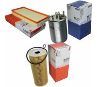 MAHLE / KNECHT Filtro Carburante KL 77 Filtro Aria LX 684 Filtro Olio OX 143D