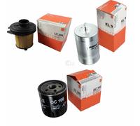 MAHLE / KNECHT Filtro Carburante KL 9 Filtro Aria LX 291 Filtro Olio OC 100