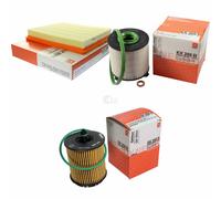 MAHLE / KNECHT Filtro Carburante KX 265D Filtro Aria LX 2683 Filtro Olio OX 258D