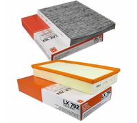 MAHLE / KNECHT Set Di Filtri Interni LAK 182 Filtro Dell'Aria LX 792