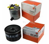 MAHLE / KNECHT Set Di Filtri Kraftstofffilter KL 404/16 E Oliofilter OC 467