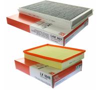 MAHLE / KNECHT Set Pacchetto Filtri Filtro Abitacolo LAK 307 Filtro Aria LX 1845