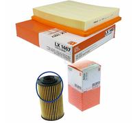 MAHLE / KNECHT Set Pacchetto Filtri Filtro Aria LX 1467 Filtro Olio OX 399D