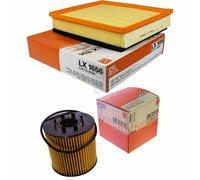MAHLE / KNECHT Set Pacchetto Filtri Filtro Aria LX 1656 Filtro Olio OX 210D