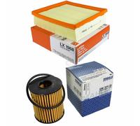 MAHLE / KNECHT Set Pacchetto Filtri Filtro Aria LX 1968 Filtro Olio OX 371D