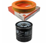 MAHLE / KNECHT Set Pacchetto Filtri Filtro Aria LX 203 Filtro Olio OC 21