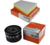 MAHLE / KNECHT Set Pacchetto Filtri Filtro Aria LX 2631 Filtro Olio OC 467