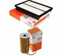 MAHLE / KNECHT Set Pacchetto Filtri Filtro Aria LX 2956 Filtro Olio OX 377D