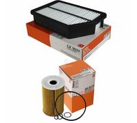 MAHLE / KNECHT Set Pacchetto Filtri Filtro Aria LX 3537 Filtro Olio OX 351D