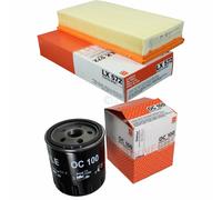 MAHLE / KNECHT Set Pacchetto Filtri Filtro Aria LX 572 Filtro Olio OC 100