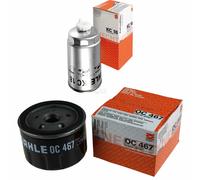 MAHLE / KNECHT Set Pacchetto Filtri Filtro Carburante KC 18 Filtro Olio OC 467