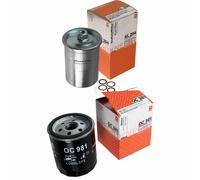 MAHLE / KNECHT Set Pacchetto Filtri Filtro Carburante KL 204 Filtro Olio OC 981