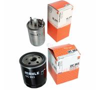 MAHLE / KNECHT Set Pacchetto Filtri Filtro Carburante KL 474 Filtro Olio OC 983