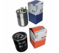 MAHLE / KNECHT Set Pacchetto Filtri Filtro Carburante KL 77 Filtro Olio OC 262