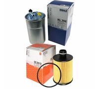 MAHLE / KNECHT Set Pacchetto Filtri Filtro Carburante KL 792 Filtro Olio OX 559D