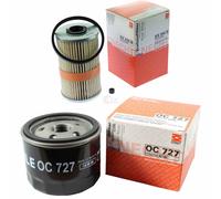 MAHLE / KNECHT Set Pacchetto Filtri Filtro Carburante KX 204D Filtro Olio OC 727